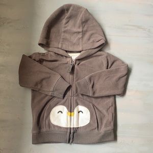 Carter’s Penguin Zip up fleece 12 months